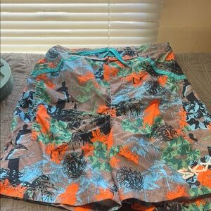 Tropical Print Women's Skirt